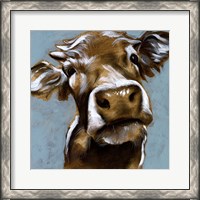 Framed Cow Kisses I