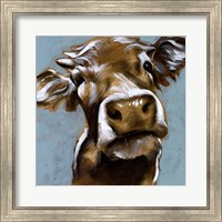 Framed Cow Kisses I