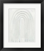 Framed Arcobaleno Bianco I