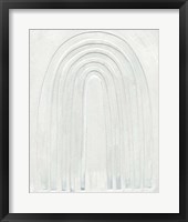 Framed Arcobaleno Bianco I