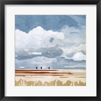 Framed 'Prairie Landscape I' border=