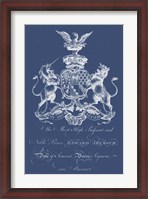 Framed Heraldry on Navy II