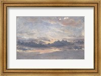 Framed Cloud Study, Sunset