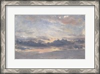 Framed Cloud Study, Sunset