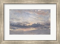 Framed Cloud Study, Sunset