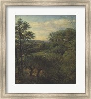 Framed Valley Scene with Trees