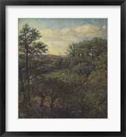 Framed Valley Scene with Trees