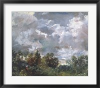Framed Study of Sky and Trees