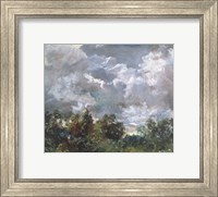 Framed Study of Sky and Trees