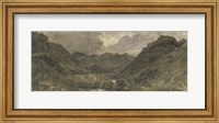 Framed Landscape of Hills and Mountains