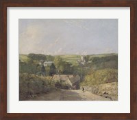 Framed View of Osmington Village with the Church and Vicarage