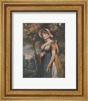 Framed Right Honourable Lady Louisa Manners