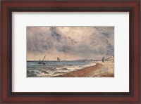 Framed Hove Beach with Fishing Boats