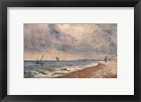 Framed Hove Beach with Fishing Boats