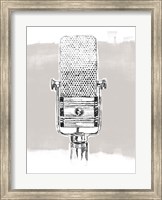 Framed Monochrome Microphone I