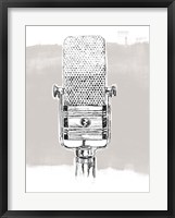 Framed Monochrome Microphone I