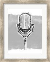 Framed Monochrome Microphone III