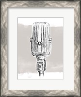 Framed Monochrome Microphone IV