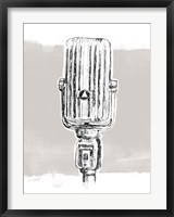 Framed Monochrome Microphone IV