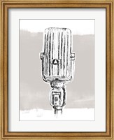 Framed Monochrome Microphone IV