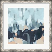 Framed Abstracted Indigo Skyline II