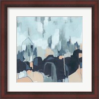 Framed Abstracted Indigo Skyline II
