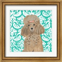 Framed 'Parlor Pooches II' border=