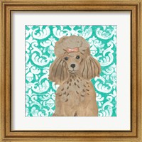 Framed 'Parlor Pooches II' border=