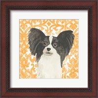 Framed 'Parlor Pooches III' border=