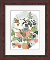 Framed Plant Lady Bath I