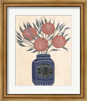 Framed Vase of Flowers IV