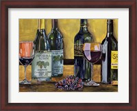 Framed Still Life with Wine I