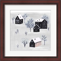 Framed Snowy Village II
