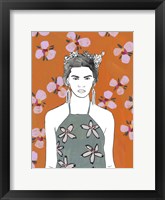 Framed Pink Blossom Lady II