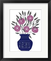 Framed Painted Vase IV