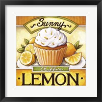 Framed 'Cupcake Sunny Lemon Chiffon' border=