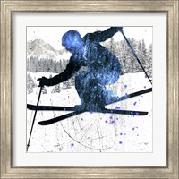 Framed 'Extreme Skier 03' border=