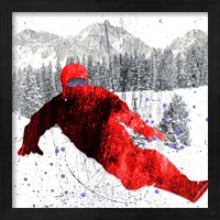 Framed 'Extreme Snowboarder 02' border=