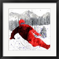 Framed 'Extreme Snowboarder 02' border=