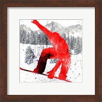 Framed 'Extreme Snowboarder 04' border=