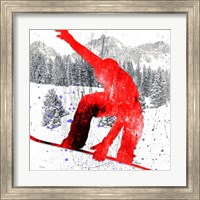 Framed 'Extreme Snowboarder 04' border=