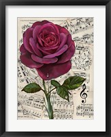 Framed Vintage Rose Background 1