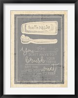 Framed Brush Your Teeth