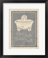 Framed Bubble Bath