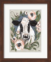 Framed Vintage Frame Cow
