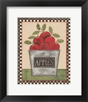 Framed Bucket of Apples