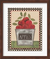 Framed Bucket of Apples