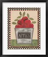 Framed Bucket of Apples