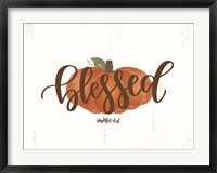 Framed Blessed Pumpkin