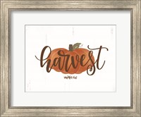 Framed Harvest Pumpkin